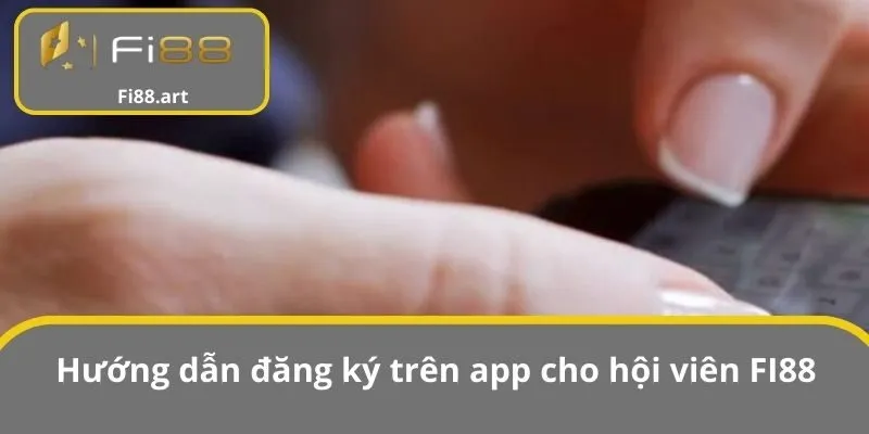 Hướng dẫn đăng ký trên app cho hội viên FI88