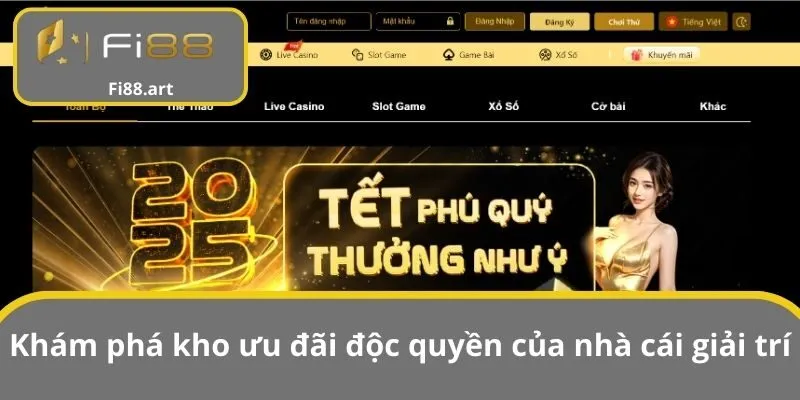 Khám phá kho ưu đãi độc quyền của nhà cái giải trí